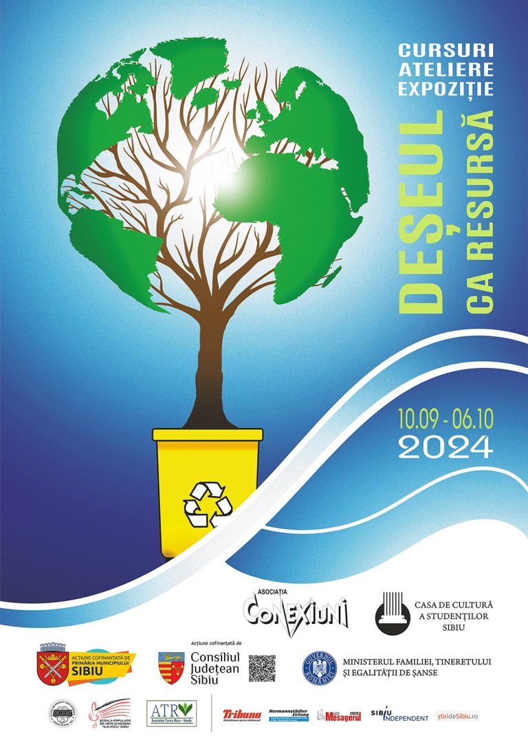 Afișul proiectului „Deșeul ca Resursă”