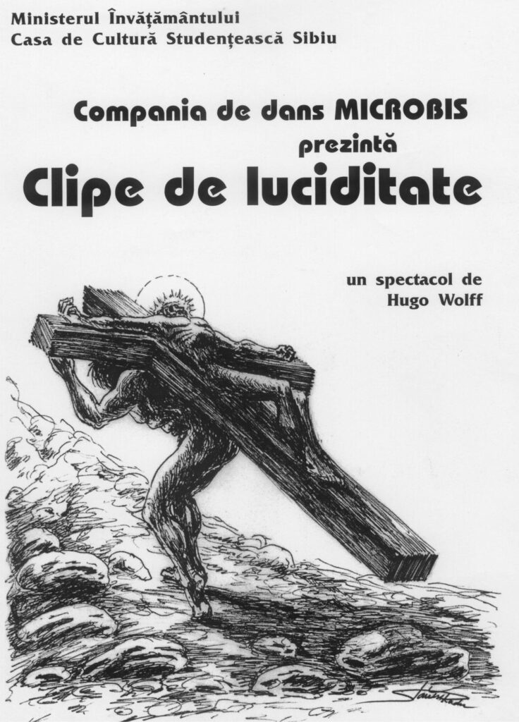 Compania de teatru-dans Microbis – Clipe de luciditate (1997), 1997 (afiș)