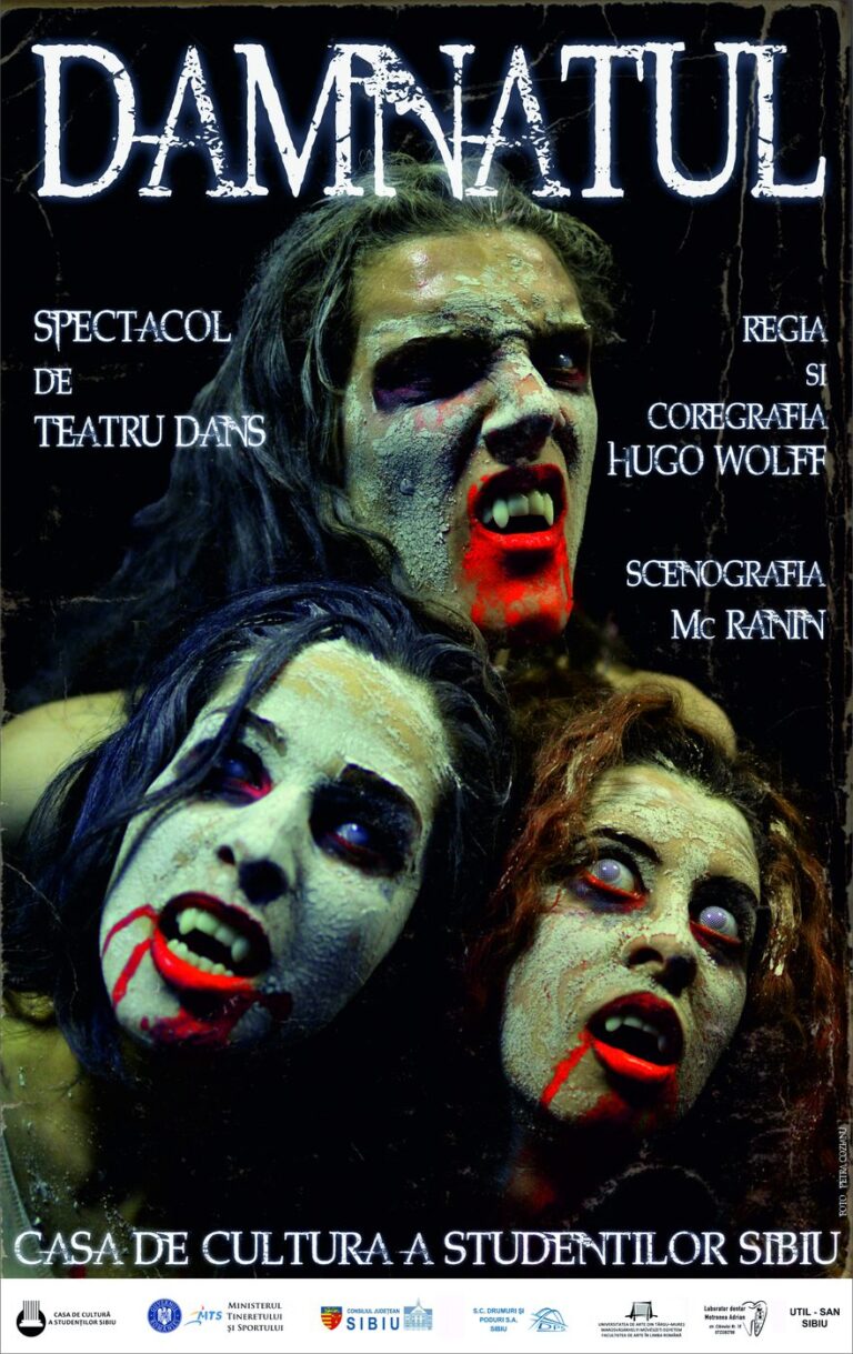 Compania de teatru-dans Microbis – Damnatul, 2014 (afiș)