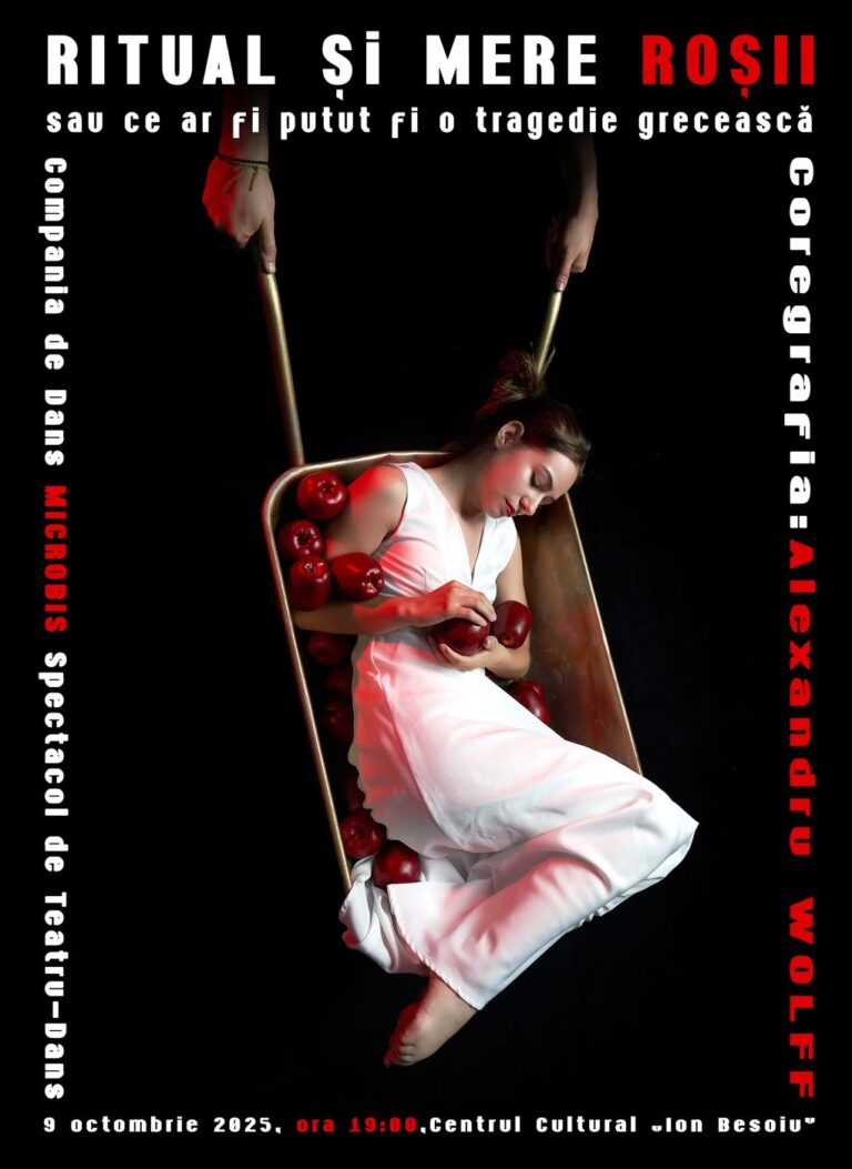 Compania de teatru-dans Microbis – Ritual și Mere Roșii, 2025 (afiș)